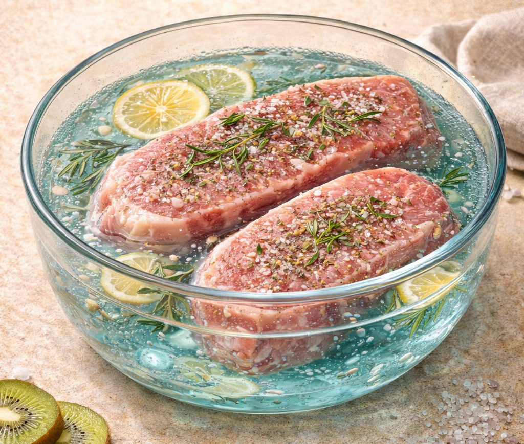 Tenderize Meat with Alkaline Water
